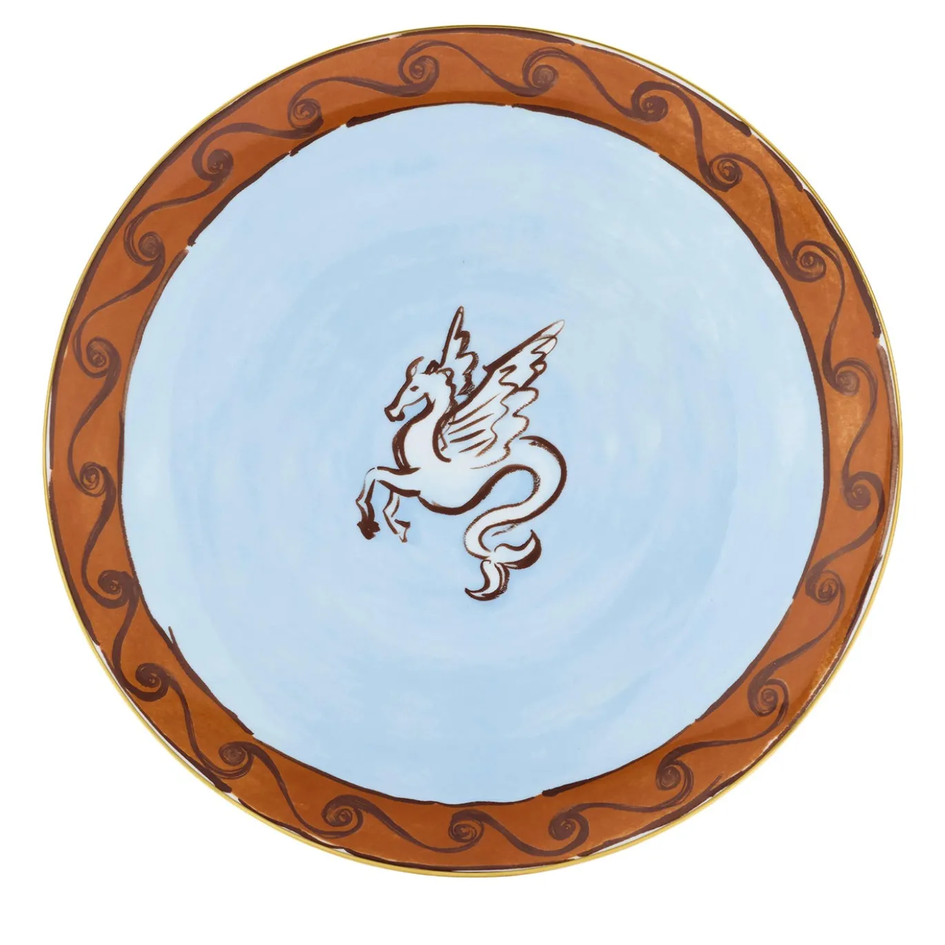 Il viaggio di Nettuno Terracotta Charger Plate