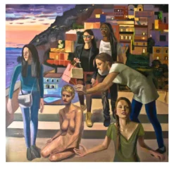 Incoronazione di Positano Pittura olio su tela