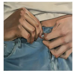 I Need To Pee Pittura a olio su tela