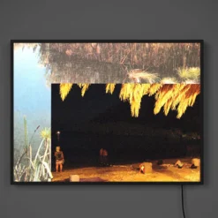 Interazione Visiva di Paesaggio - Riflessi Luminosi Collage