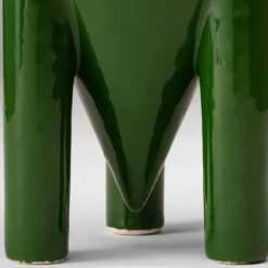 Iperbole 2 Contenitore per caffè in ceramica bianca e verde