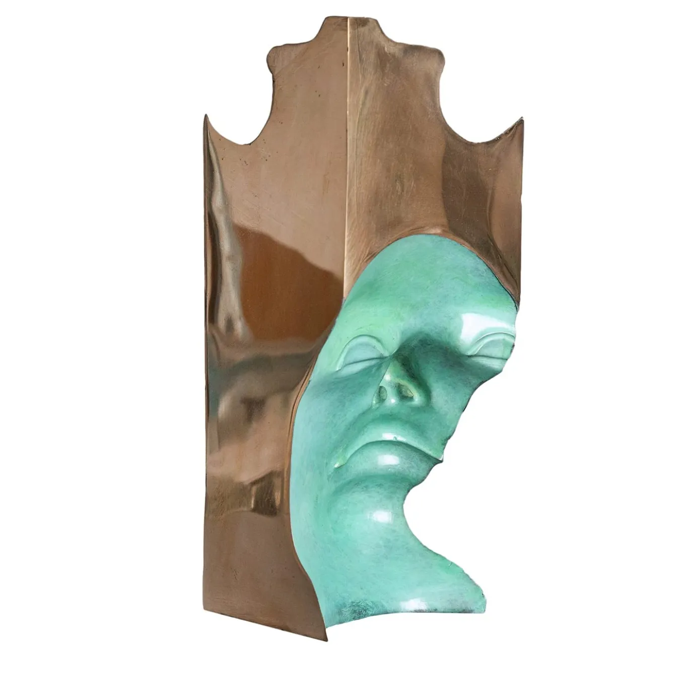 It Scultura in patina verde e alta lucidatura a specchio