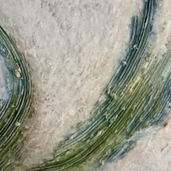 Jade Layers Opera d'Arte Astratta in Resina