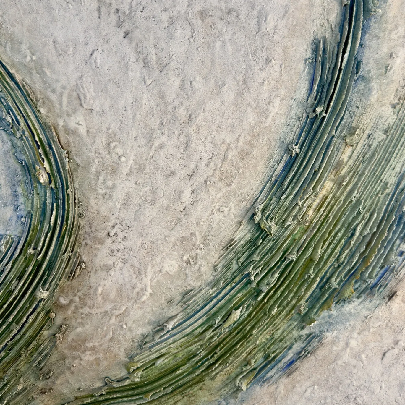 Jade Layers Opera d'Arte Astratta in Resina