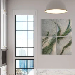 Jade Layers Opera d'Arte Astratta in Resina