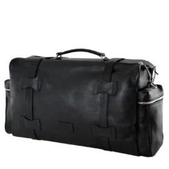 Jones Weekender in pelle nera