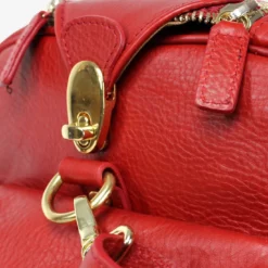 Jones Weekender in pelle rossa