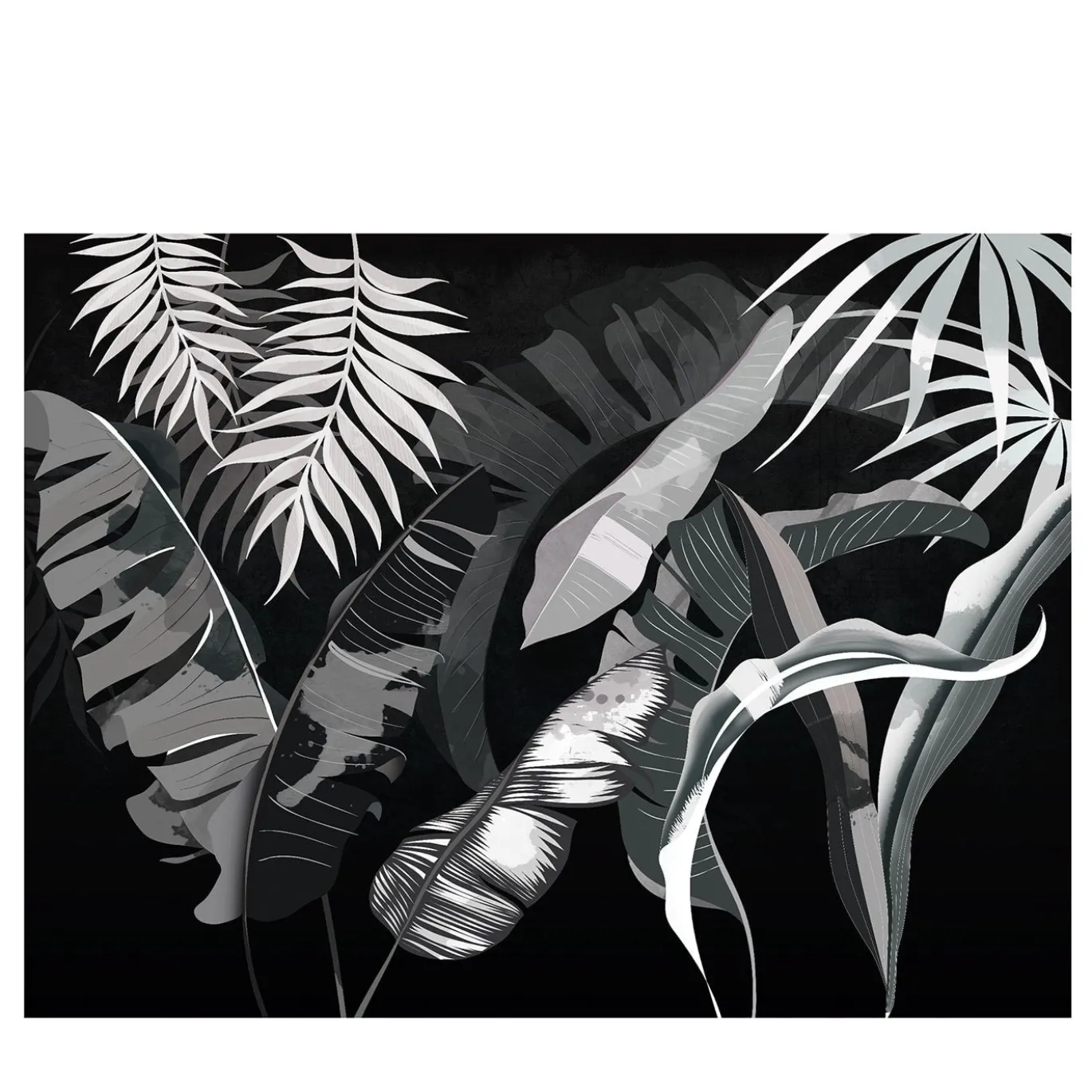 Jungla 2.0 White Row Carta da parati
