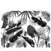 Jungle Dream W&B White Row Carta da parati