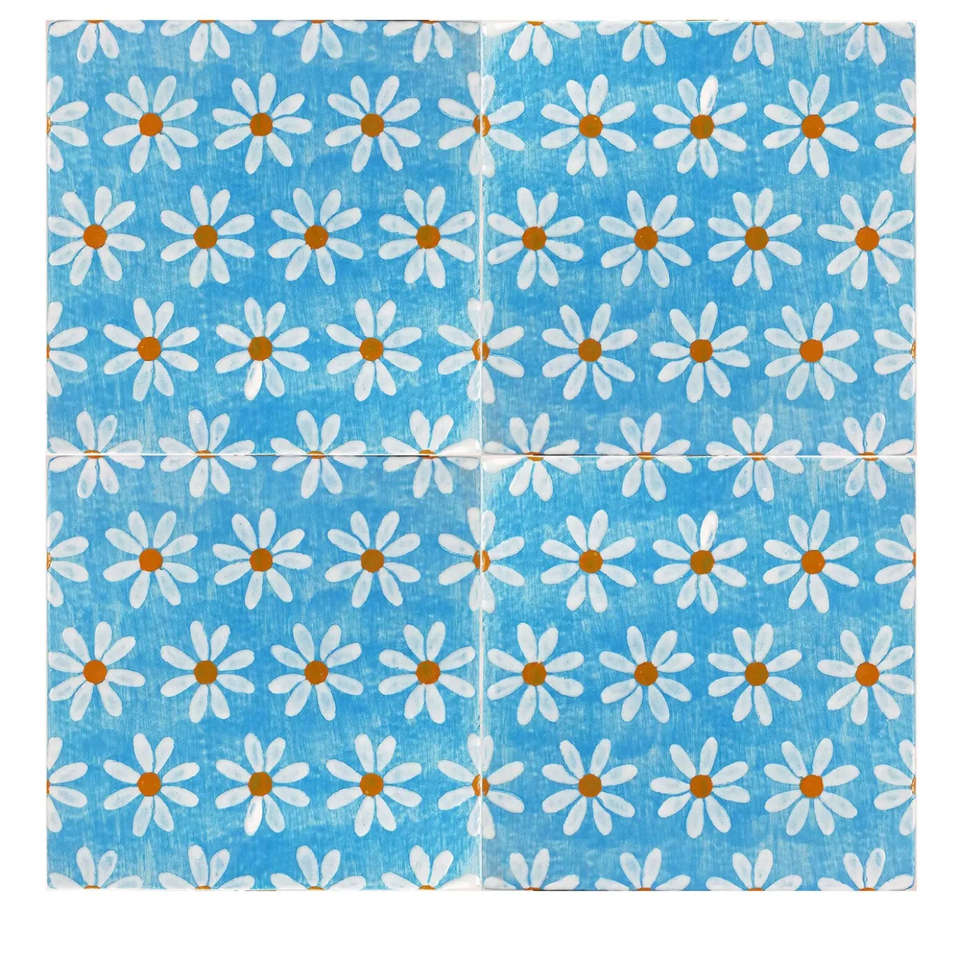 Kimeya Margherita Light Llue Set di 4 piastrelle di Vincenzo Messina