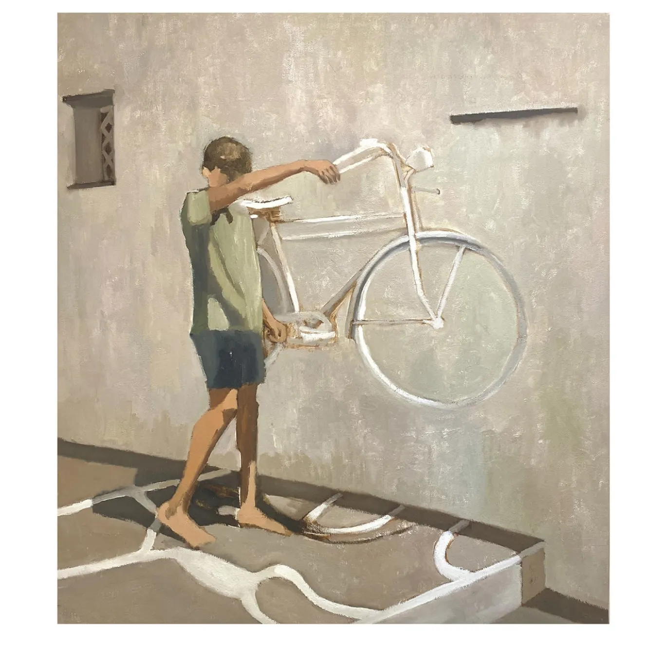 La Bicicletta Pittura ad olio