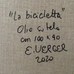 La Bicicletta Pittura ad olio