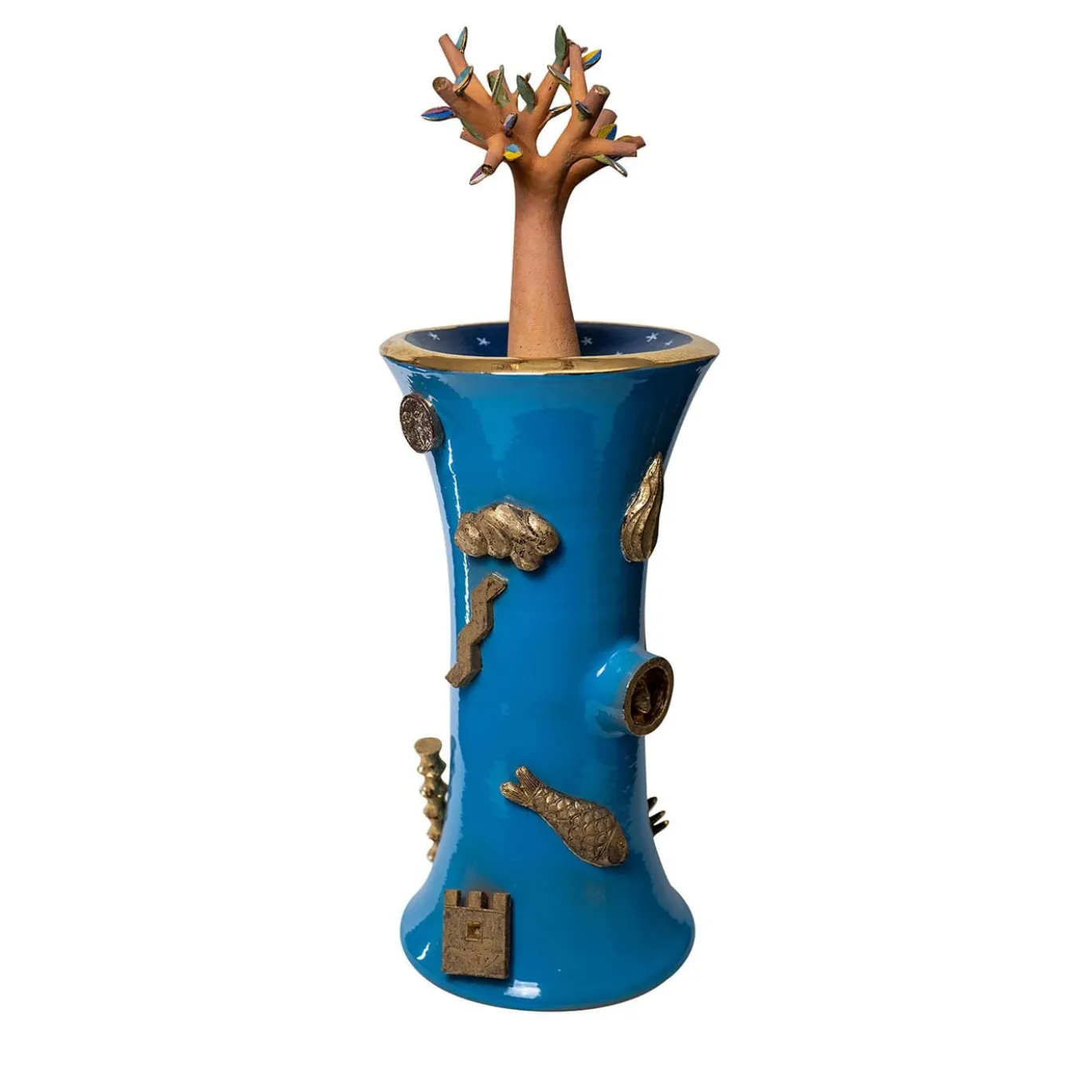 L'albero di tutte le cose scultura policroma