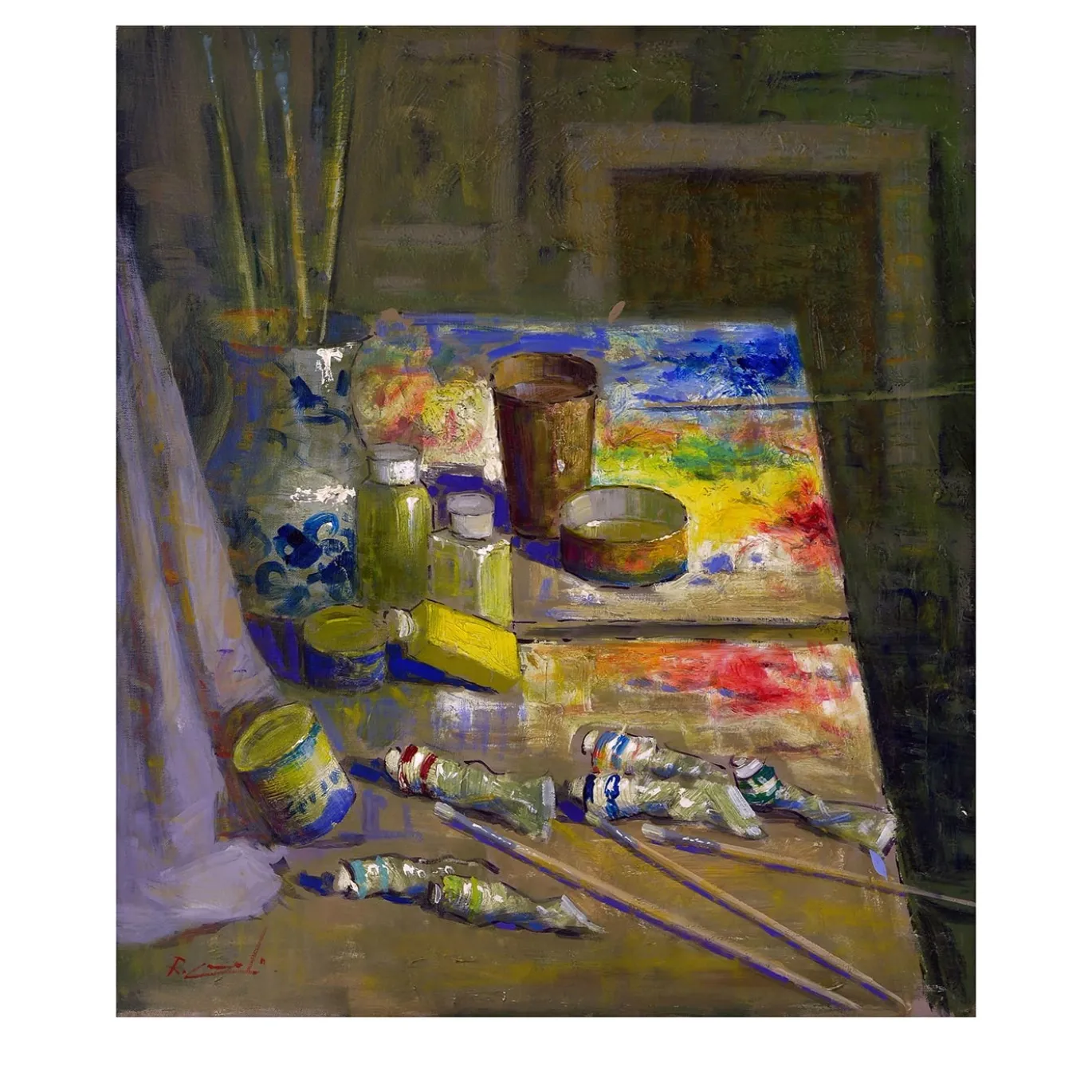 La Tavolozza Quadro di Renato Criscuolo