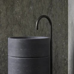 Lavabo autoportante Cilindro in marmo Blu Belgio