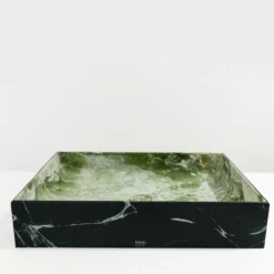 Lavabo Blessed Square in Verde Alpi e Artik Green