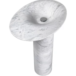 Lavabo Scultoreo Geyser in Marmo di Carrara di Marco Piva