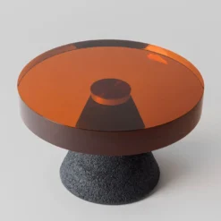 Lava Tavolino Grande in resina e cemento R03