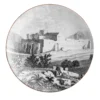 Lebanon Set di 2 piatti da pane in porcellana con paesaggio #1