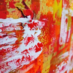 Leggerezza dell'anima Pittura acrilica in rosso