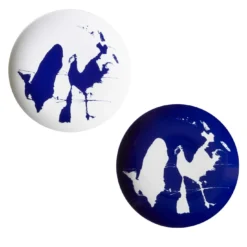 Le Monde de Charlotte Perriand - Neige - Set di 2 piatti piani