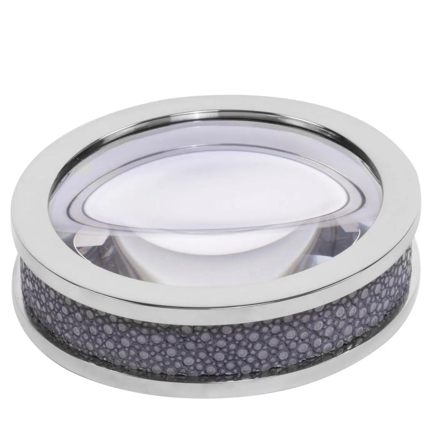 Lente d'ingrandimento da tavolo Federico Chrome