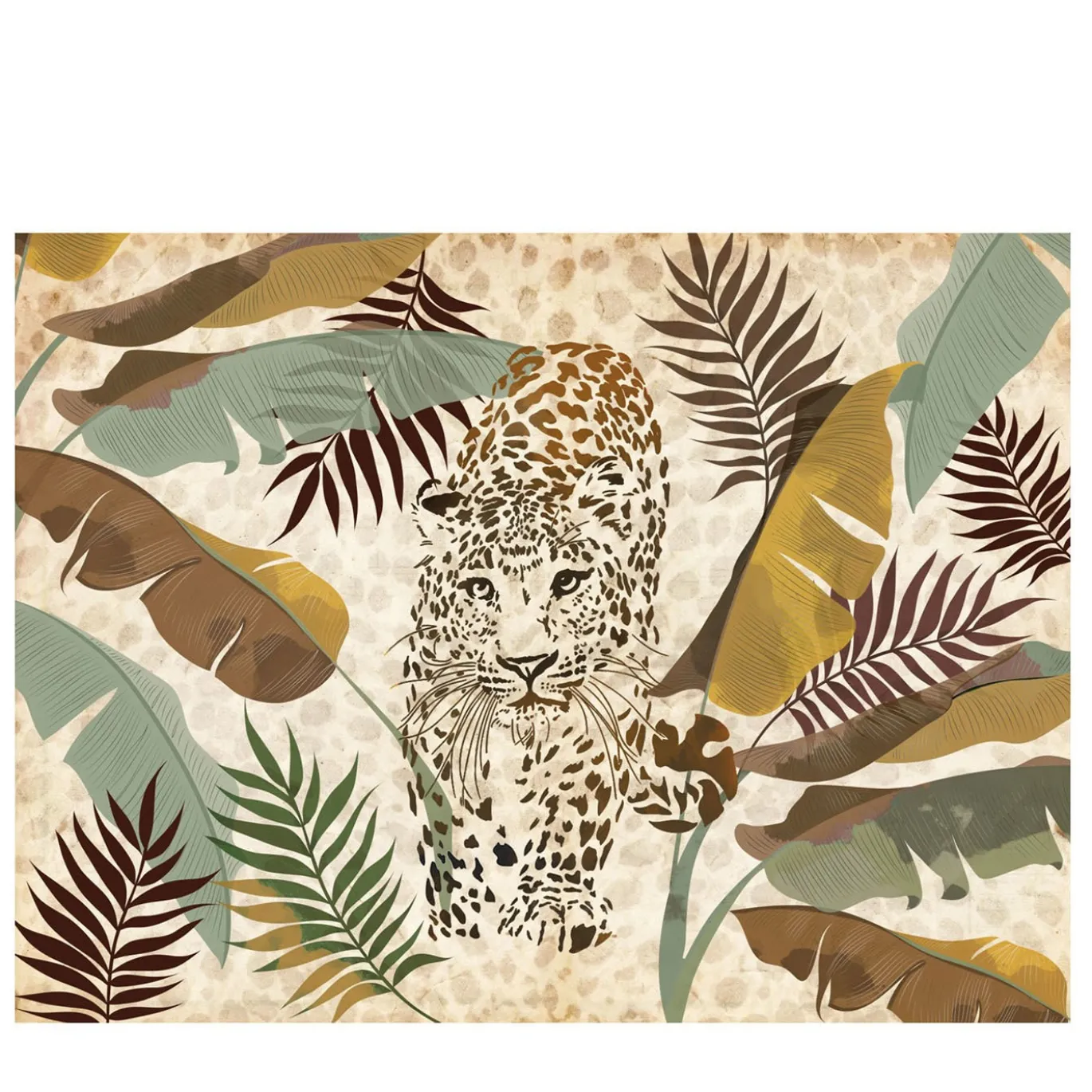 Leopard Brown Nature Carta da parati
