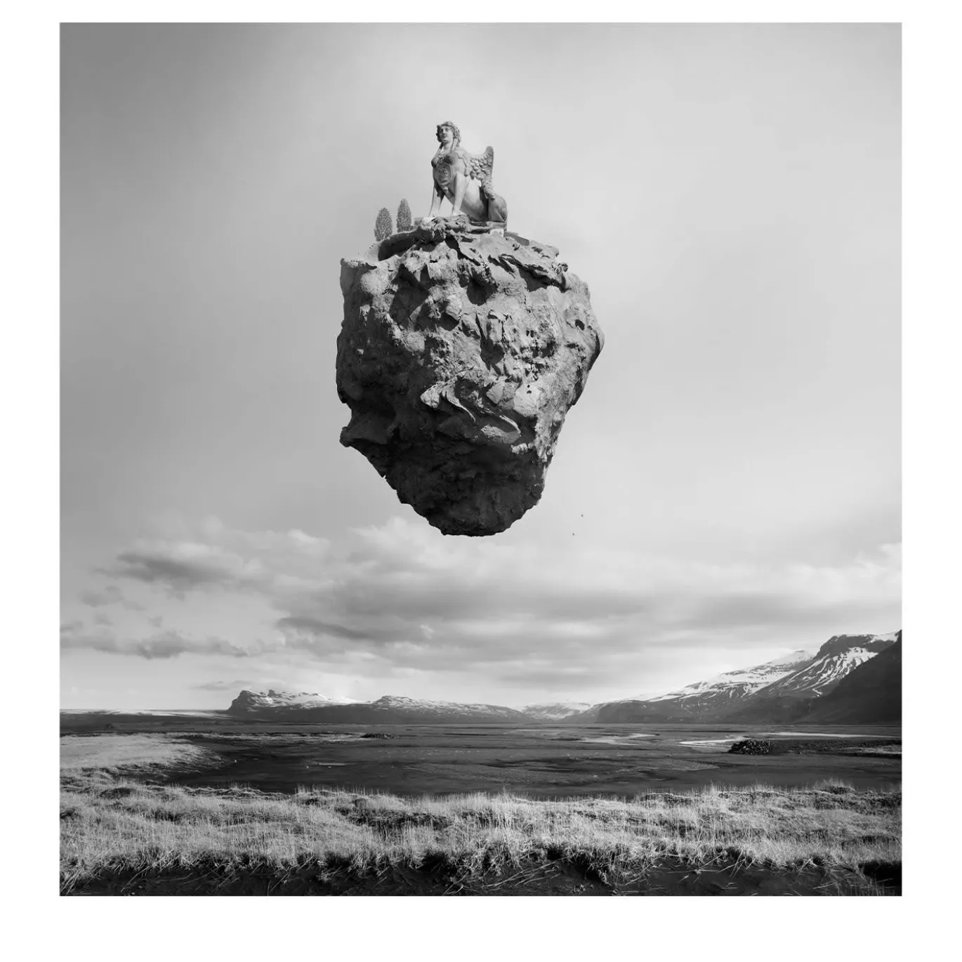 Levitazione - Fotografia della Sfinge del Belvedere