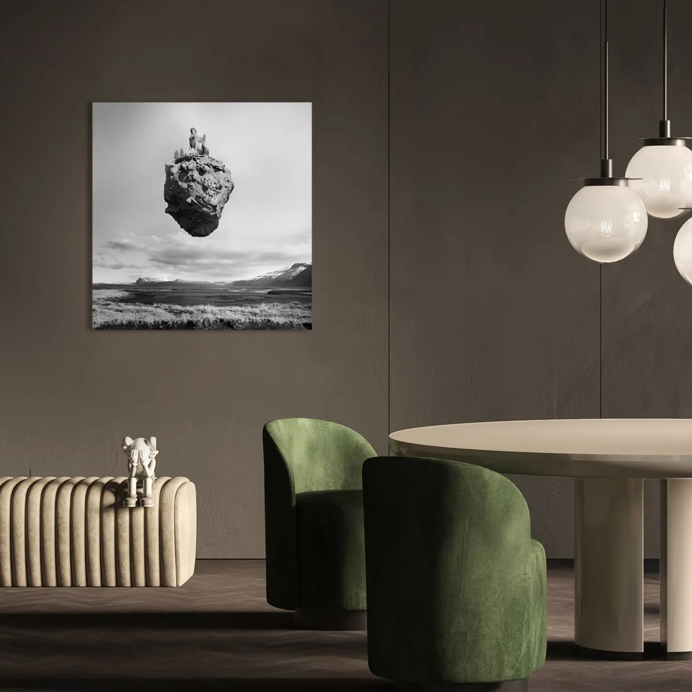 Levitazione - Fotografia della Sfinge del Belvedere