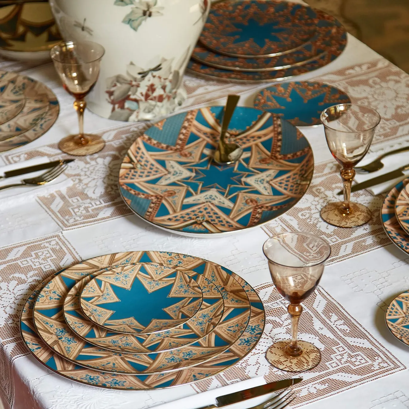 Le Volte Celesti 2 Piatti pane in porcellana con architetture #4