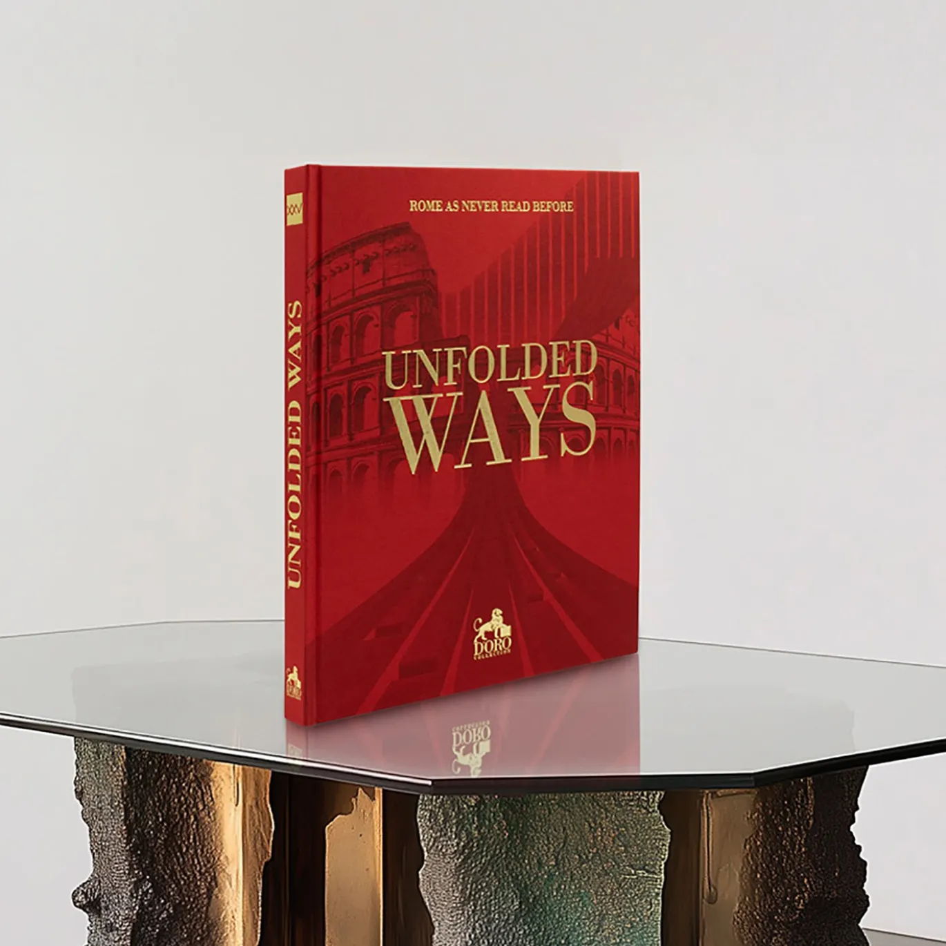Libro decorativo Unfolded Ways Rome as Never Read Before