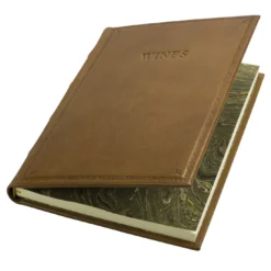 Libro del vino in pelle