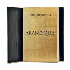 Libro scultoreo di opere d'arte video Arabesque Gold
