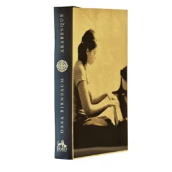 Libro scultoreo di opere d'arte video Arabesque Gold