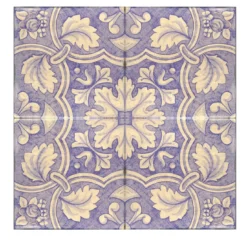 Lilla Saponaria Set di 4 piastrelle #7