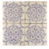Lilla Saponaria Set di 4 piastrelle #8
