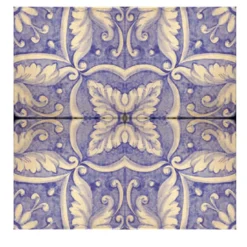 Lilla Saponaria Set di 4 piastrelle #4