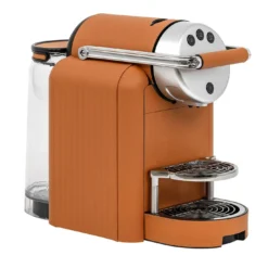 Macchina da caffè Zenius in pelle marrone