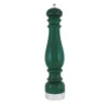 Macinapepe in legno verde e ottone argentato
