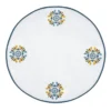 Maiolica Multicolor Set di 2 tovagliette rotonde di servizio bianche