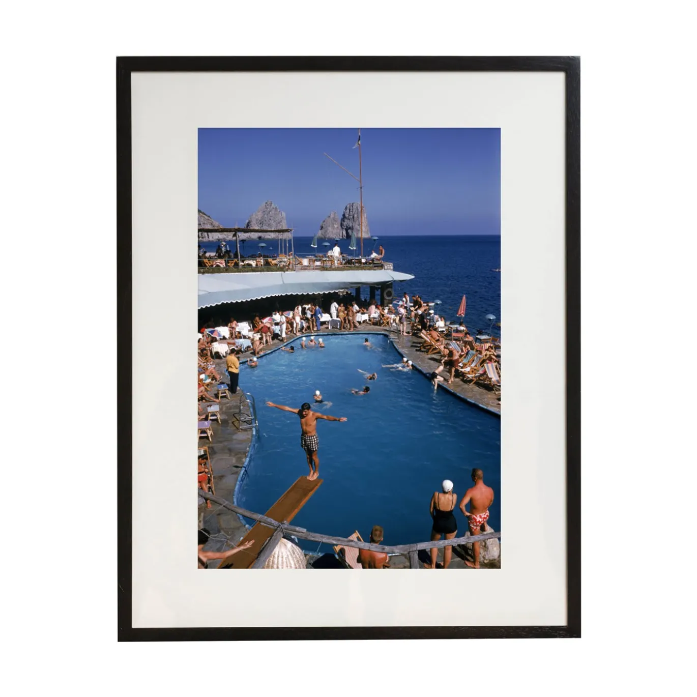 Marina Piccola Stampa con cornice di Slim Aarons