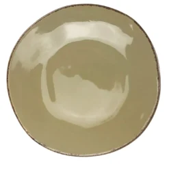 Materia Set di 6 piatti da portata rotondi color taupe