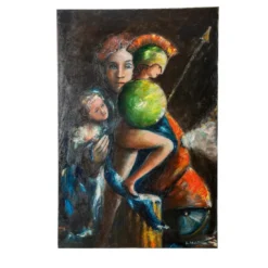 Maternità Pittura ad olio policroma