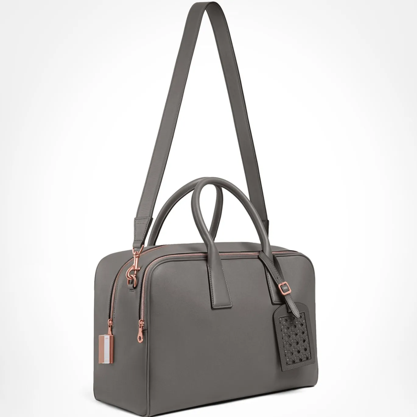 Maxi borsa da weekend in Cristallo grigio
