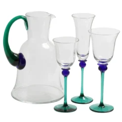 Mazzorbo Set di 3 bicchieri da sei e caraffa