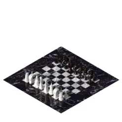 Metis Set di scacchi in marmo nero