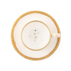 Michelangelo Bianco Set di due tazze da caffè e piattino