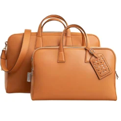 Mini borsa da weekend in cristallo di noce