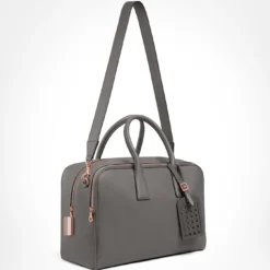 Mini borsa da weekend in Cristallo grigio