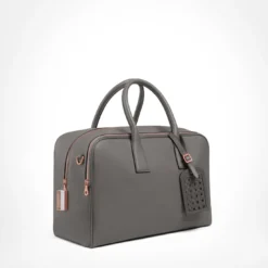Mini borsa da weekend in Cristallo grigio